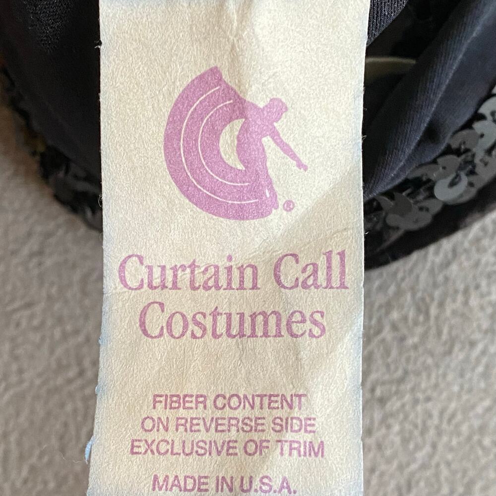 Curtain Call Costumes Velvet Romper Dance Womens Large Black - Picture 15 of 16
